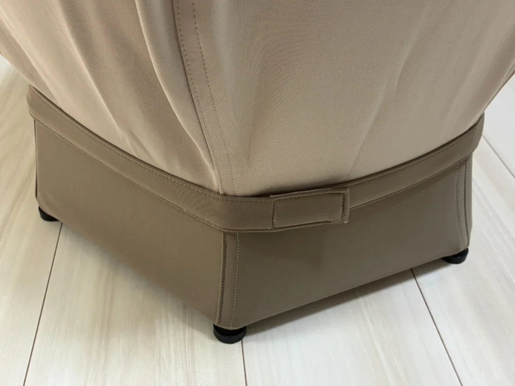 ねんねチェア2の安定性を高める六角形の台座フレーム